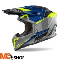 AIROH KASK OFF-ROAD AVIATOR 3 PUSH BLUE GLOSS