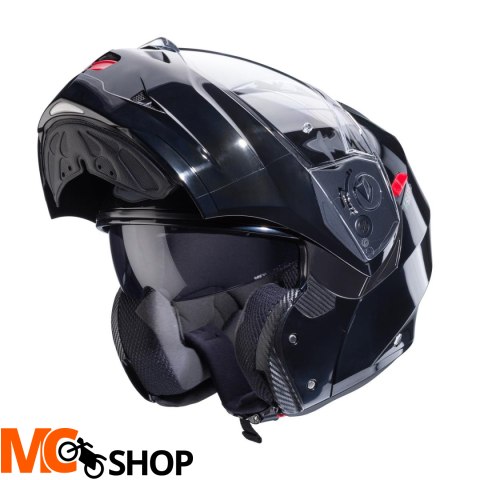 CABERG KASK SZCZĘKOWY FLIP-UP DUKE X CZARNY POŁYSK