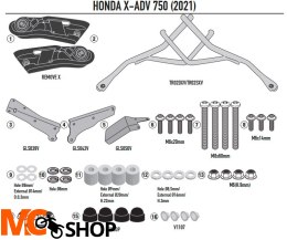 GIVI STELAŻ SAKW BOCZNYCH REMOVE-X HONDA X-ADV 750