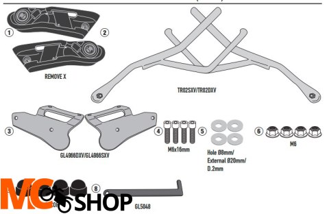 KAPPA STELAŻ POD SAKWY REMOVE-X APRILIA RS 660 '21