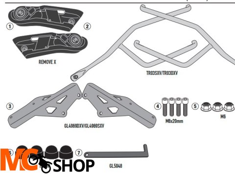 KAPPA STELAŻ POD SAKWY TRIUMPH SPEED TRIPLE 1200 R