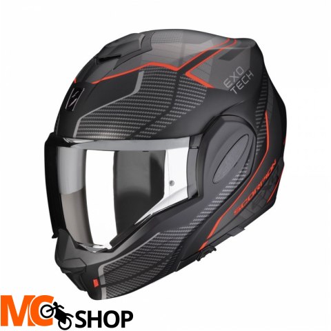 SCORPION KASK SZCZĘKOWY EXO-TECH ANIMO MAT BK-RED