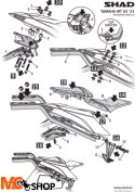 SHAD STELAŻ KUFRA TYŁ DO YAMAHA MT 03 KSHY0MT31ST