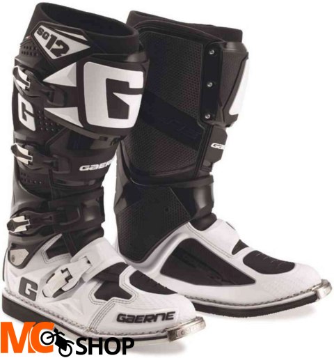 GAERNE BUTY CROSS SG-12 KOLOR CZARNY/BIAŁY