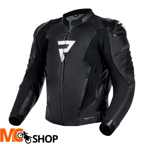 REBELHORN KURTKA MOTO SKÓRZANA VELOCE BLACK/WHITE