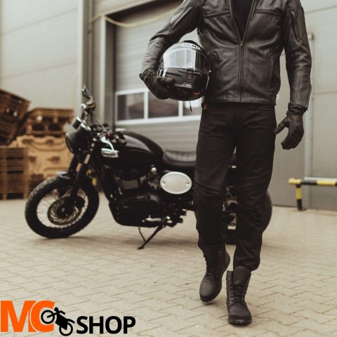 REBELHORN SPODNIE JEANS RAGE II TAPERED FIT BLACK