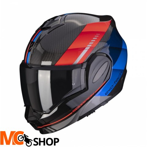 SCORPION KASK SZCZĘKOWY EXO-TECH C GENUS BK-BL-RD