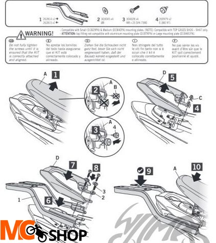 SHAD STELAŻ KUFRA TYŁ HONDA CB125F (21-22)