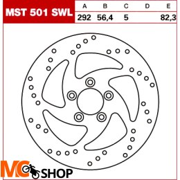 TRW Tarcza hamulcowa MST501SWL Harley Davidson XLH