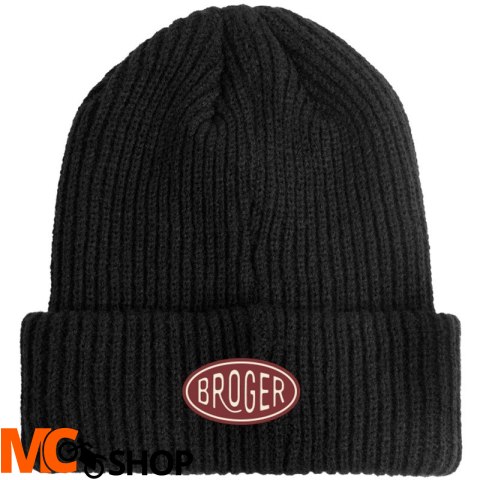 BROGER CZAPKA ZIMOWA BEANIE BADGE BLACK