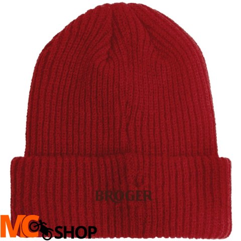 BROGER CZAPKA ZIMOWA BEANIE MOTO CHILL CLUB RED