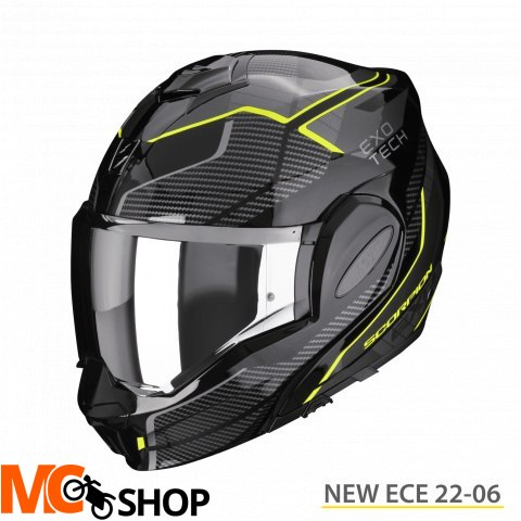 SCORPION KASK SZCZĘKOWY EXO-TECH ANIMO BK-NEON YEL