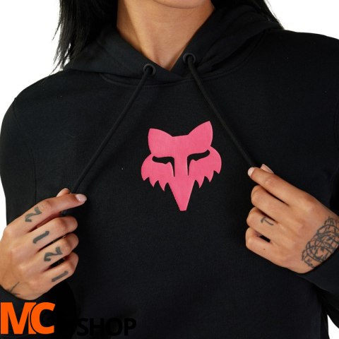 FOX BLUZA Z KAPTUREM LADY HEAD BLACK/PINK