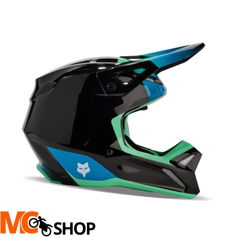 FOX KASK OFF-ROAD JUNIOR V1 BALLAST BLACK/BLUE