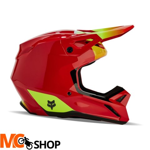 FOX KASK OFF-ROAD V1 BALLAST FLUORESCENT RED