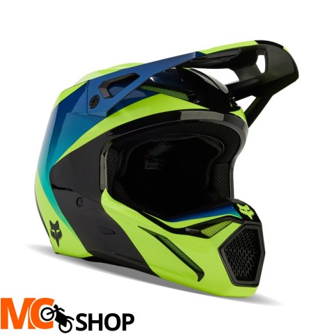 FOX KASK OFF-ROAD V1 STREAK BLACK/YELLOW