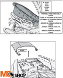 GIVI STELAŻ KUFRA CENTRALNEGO X-MAX 125 / Tricity