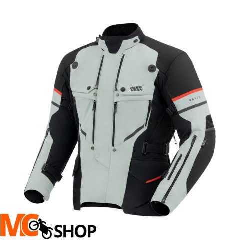 REBELHORN KURTKA TEKSTYLNA RANGE GREY/BLACK/RED