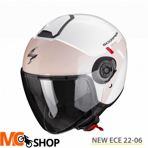 SCORPION KASK OTWARTY EXO-CITY II MALL WH-PINK-GRE