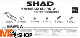 SHAD STELAŻ KUFRA TYŁ KAWASAKI Z650RS