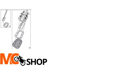 GIVI POSZERZENIE DODATKOWE STOPKI -ROYAL ENFIELD H