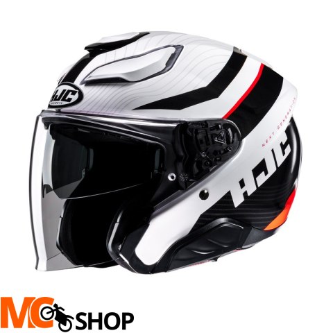 HJC KASK OTWARTY F31 NABY SILVER/WHITE