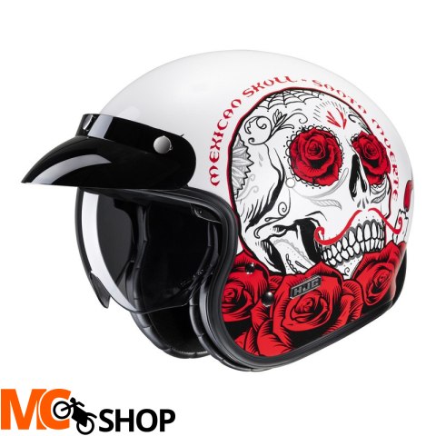 HJC KASK OTWARTY V31 DESTO WHITE/RED