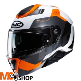 HJC KASK SYSTEMOWY I91 CARST WHITE/ORANGE