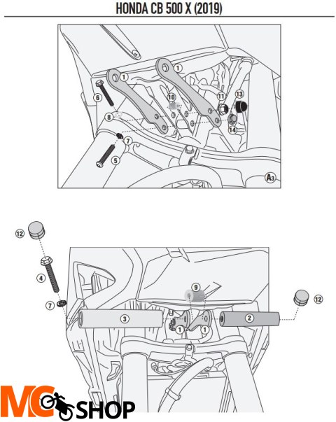 KAPPA MOCOWANIE HALOGENÓW KS310 I KS322 HONDA CB