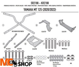 KAPPA STELAŻ KUFRA CENTRALNEGO YAMAHA MT 125 20-22