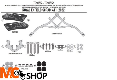 KAPPA STELAŻ POD SAKWY REMOVE-X ROYAL ENFIELD SCR