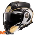 LS2 KASK SZCZĘKOWY FF901 ADVANT X METRYK BLACK GOL