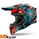 AIROH KASK OFF-ROAD WRAAAP CYBER ORANGE GLOSS