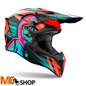 AIROH KASK OFF-ROAD WRAAAP CYBER ORANGE GLOSS