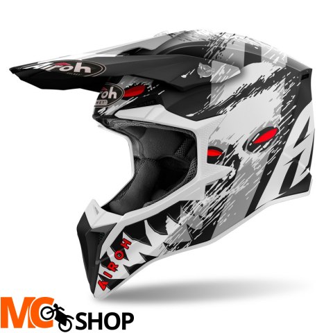 AIROH KASK OFF-ROAD WRAAAP DEMON MATT