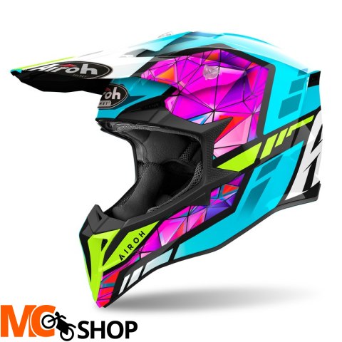 AIROH KASK OFF-ROAD WRAAAP DIAMOND GLOSS