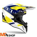 AIROH KASK OFF-ROAD WRAAAP FEEL YELLOW/BLUE GLOSS