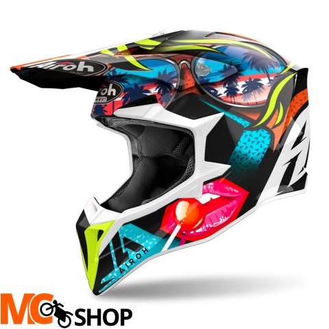 AIROH KASK OFF-ROAD WRAAAP LOLLIPOP GLOSS