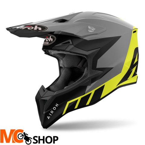 AIROH KASK OFF-ROAD WRAAAP RELOADED YELLOW MATT