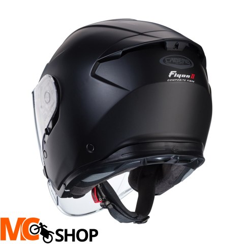 CABERG KASK OTWARTY JET FLYON II BLACK CZARNY MAT