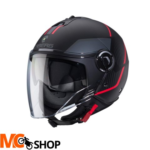 CABERG KASK OTWARTY RIVIERA V4X CZARNY MAT/CZE/SZ