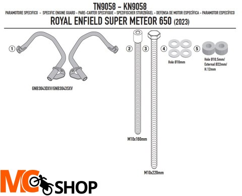 GIVI OSŁONA SILNIKA GMOLE ROYAL ENFIELD Super Mete