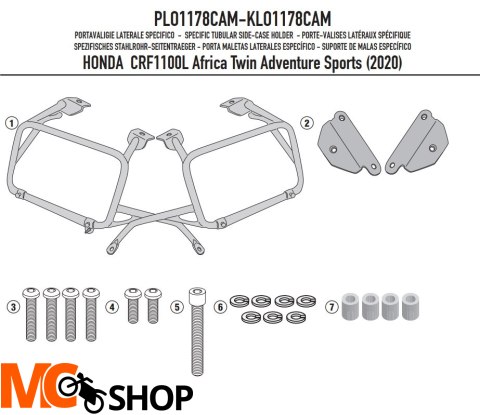 GIVI STELAŻ KUFRÓW ONE-FIT CAM HONDA CRF1100L Afri