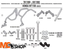 KAPPA GMOLE OSŁONY SILNIKA HONDA NT 1100 '22