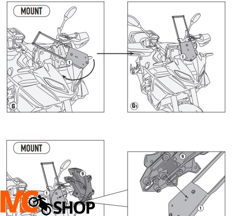 KAPPA POPRZECZKA MONTAŻ TOREB I MOCOWAŃ GPS/SMARTP