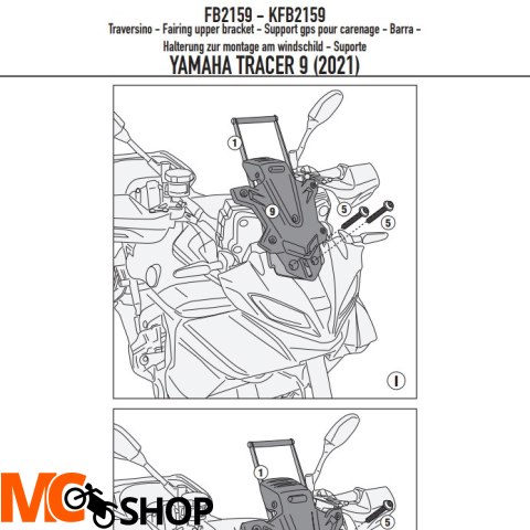 KAPPA POPRZECZKA MONTAŻ TOREB I MOCOWAŃ GPS/SMARTP