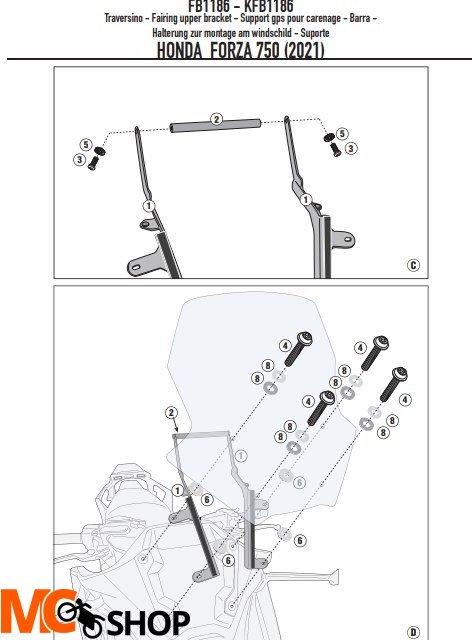 KAPPA POPRZECZKA MONTAŻ TOREB I MOCOWAŃ GPS/SMARTP