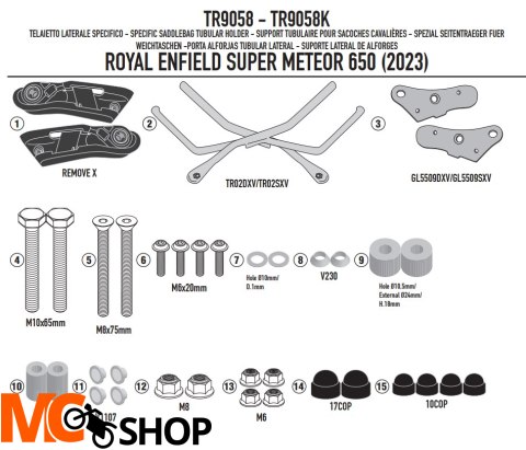 KAPPA STELAŻ POD SAKWY REMOVE-X ROYAL ENFIELD SUPE