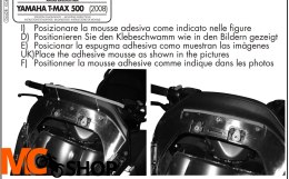 KAPPA SZYBA YAMAHA T-MAX 500 '08-'11 CZARNA