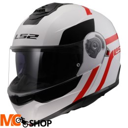 LS2 KASK SYSTEMOWY FF908 STROBE II AUTOX WHITE RED